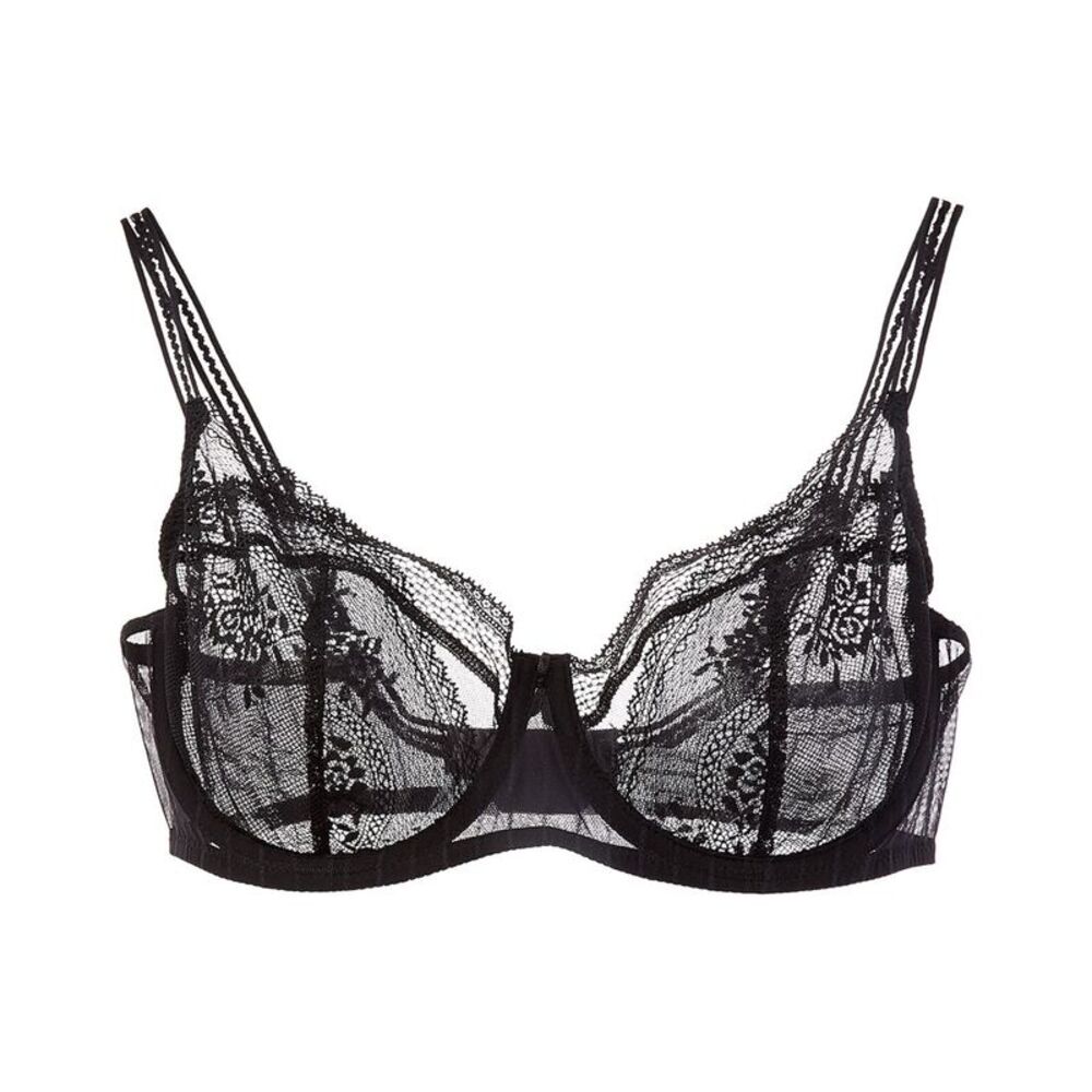 Passionata Womens  Maddie Lace Demi Bra, Black